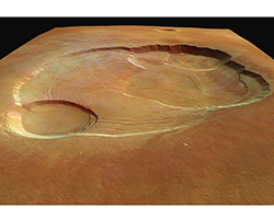 Caldera on Mars