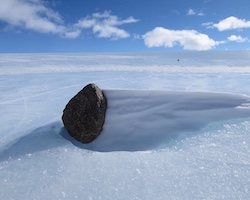 Meteorite in Antarctica